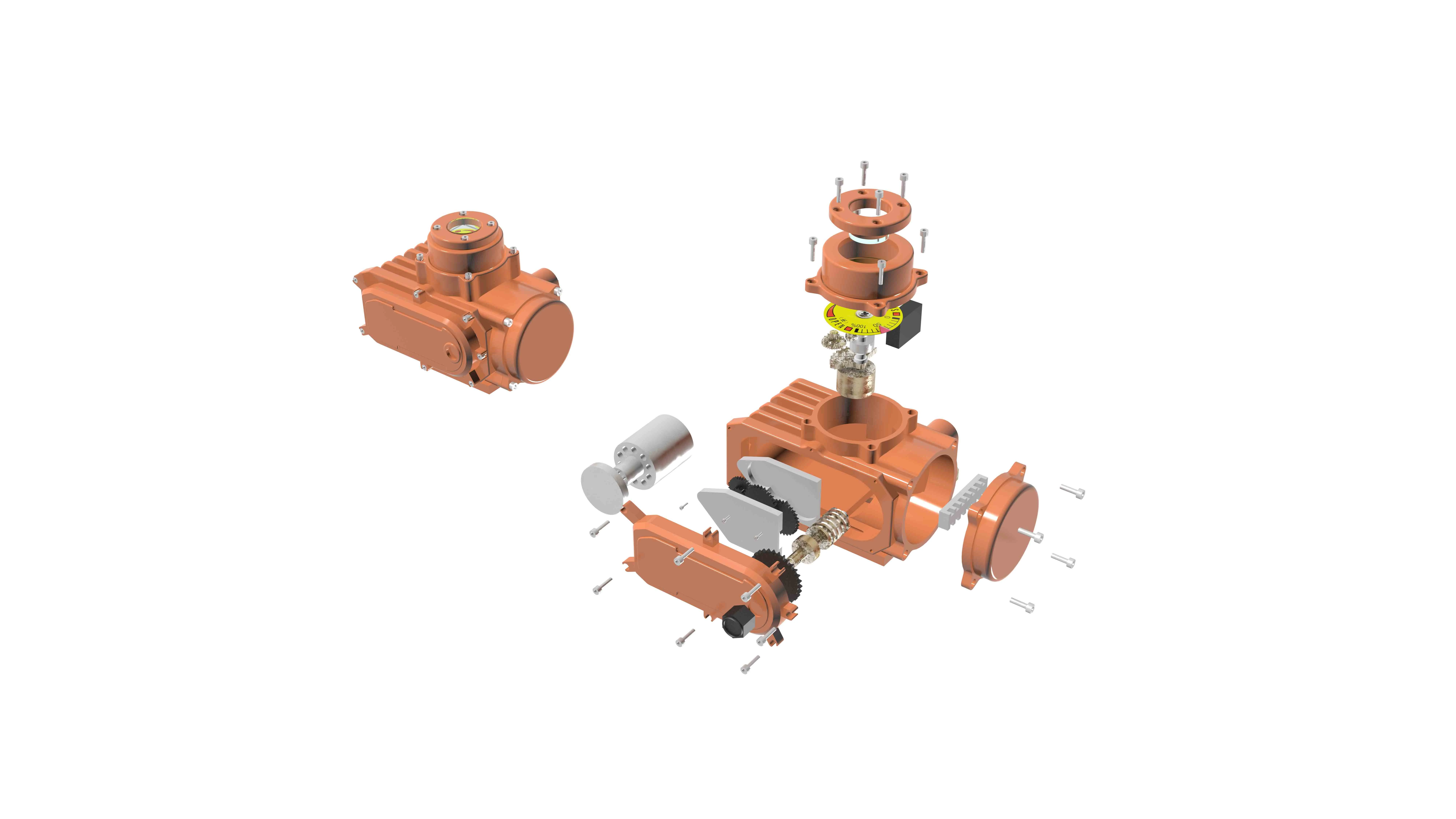 Fine smart explosion proof type electric actuator 